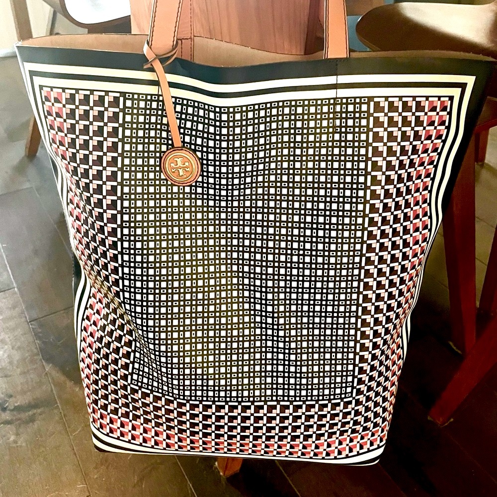 Tory Burch Kerrington NS tote/ Calathea print